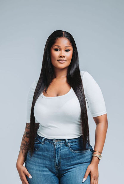 Single Drawn 13*4 HD Lace Virgin Brazilian Wig