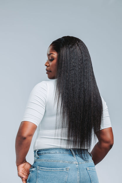 Brazilian Kinky Straight 13*4 HD lace Wig